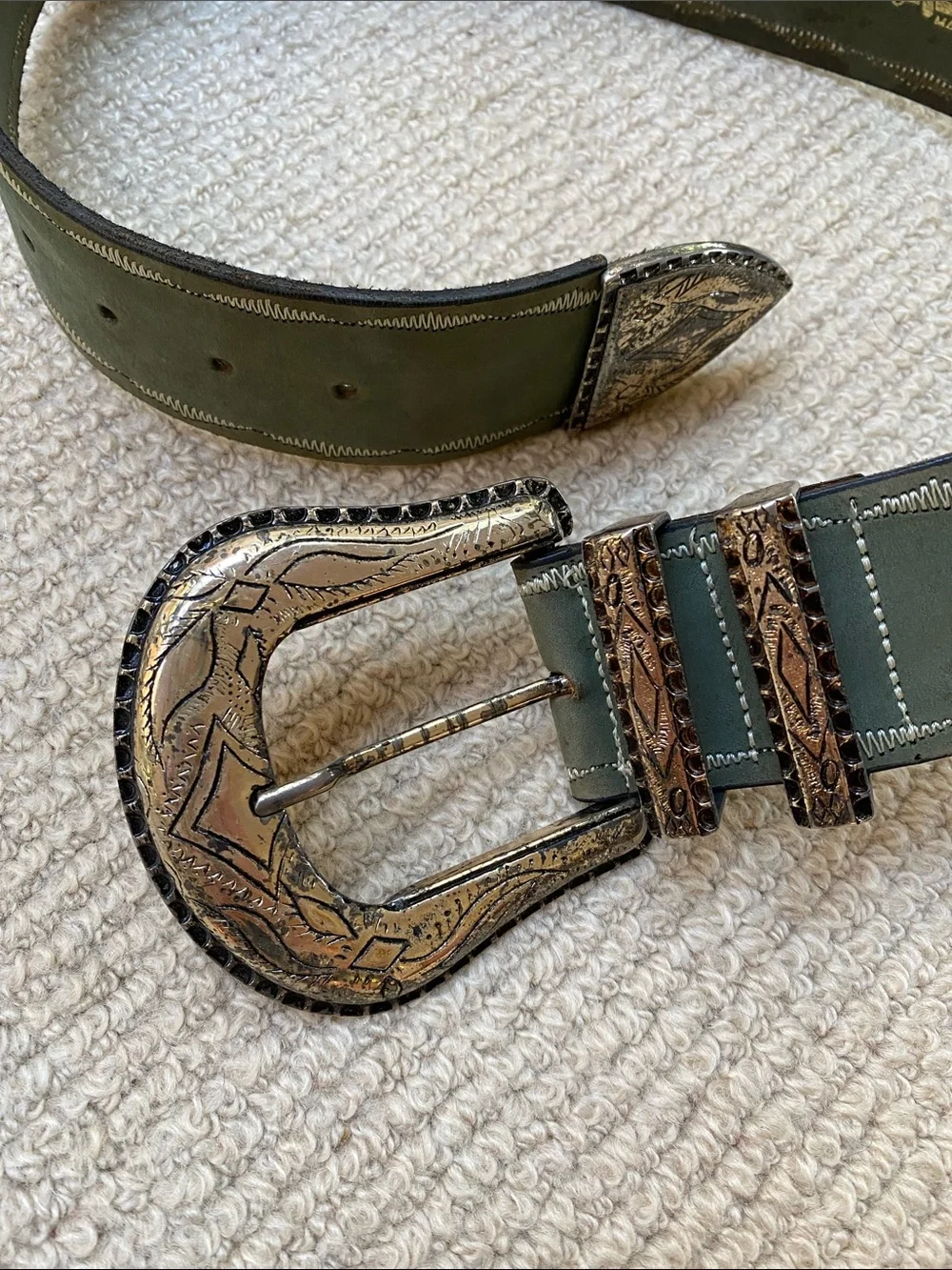 Doppia Vita Leather Belt from Italy